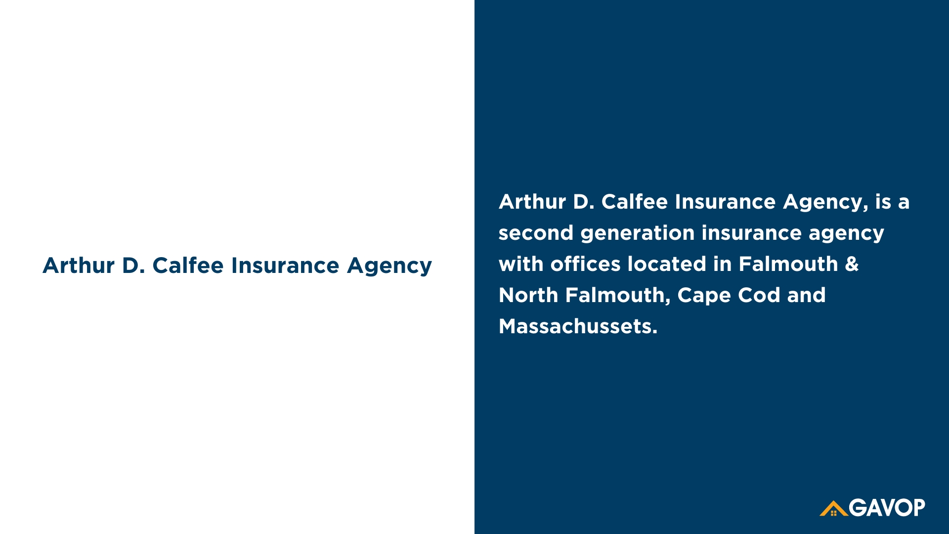 Arthur D Calfee Insurance Agcy